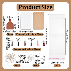 30 шт. бирки из искусственной кожи DIY-OC0014-24