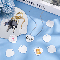 30 шт. пустые двухсторонние алюминиевые подвески с термопереносом DIY-BC0012-89C