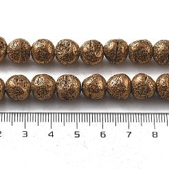 Гальванические бусины из натуральной лавы G-A251-D01-01G