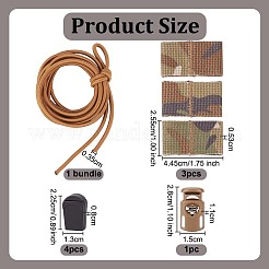 Резиновый ремешок для национального флага. Многофункциональный тактический рюкзак для активного отдыха.&nbsp;AJEW-OC0014-97B