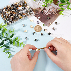 180 шт. 3-х цветные обжимные концы ленты из нержавеющей стали 202 DIY-FG0004-21