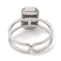 Кольца-манжеты из нержавеющей стали 304 с эмалью для женщин RJEW-F166-55P-02