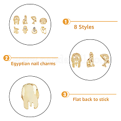 Кабошоны сплава 96шт 8 стиля MRMJ-HY0002-24