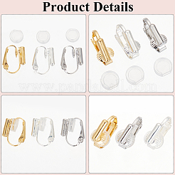 24шт 3 цвета латунные клипсы конвертеры выводы KK-SP0001-15
