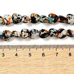 Нити из синтетических бирюзовых бусин&nbsp;TURQ-P002-01A-04