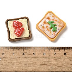 Тема тостового хлеба смола декоден кабошоны RESI-Q231-04