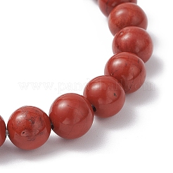 Браслеты из натуральной красной яшмы BJEW-JB12200-02
