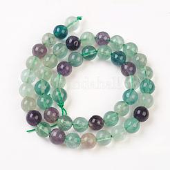 Природные флюорита нити бисера&nbsp;G-D840-56-8mm-AB