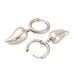 Некорневая нержавеющая сталь 304 серьги-кольца для женщин&nbsp;LS-EJEW-Z057-14P-04