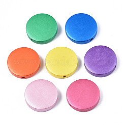 Расписные бусы из натурального дерева WOOD-S057-069B