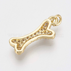 Латунные микро проложить кубического циркония подвески ZIRC-Q018-017G