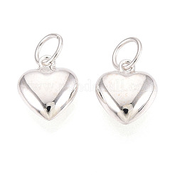 925 стерлингового серебра подвески сердца STER-T008-32S-02