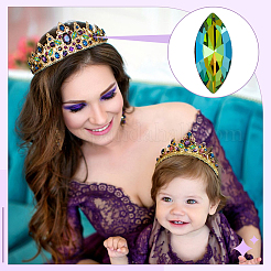 Стеклянные кабошоны со стразами RGLA-FG0001-25A