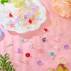 50 шт. подвески из прозрачного стекла&nbsp;PALLOY-TA00306