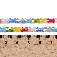 Стеклянные бусины с гальваническим покрытием  EGLA-G039-06A-03