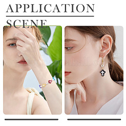 20 шт. двухцветные окрашенные стеклянные бусины BLOW-TA0001-07B