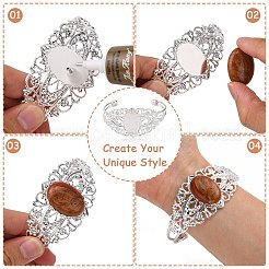 Латуни браслет делает MAK-S001-SZ001S