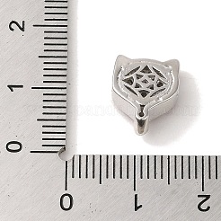 Покрытие стойки латунь микро паве прозрачный кубический цирконий с эмалевой подвеской&nbsp;KK-P267-18P