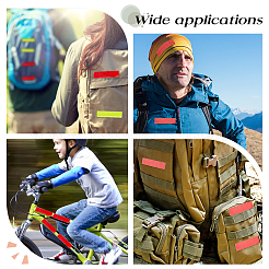 4 лист двухцветной водонепроницаемой пластиковой светоотражающей наклейки DIY-GF0004-88