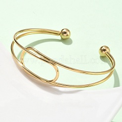 Браслеты-манжеты из нержавеющей стали 304&nbsp;BJEW-L682-034G