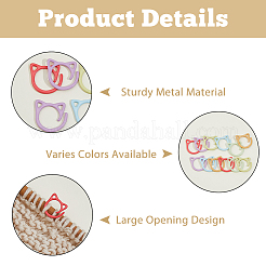 60 шт. 6-цветные маркеры для фиксации петель для вязания крючком из сплава с краской для выпечки&nbsp;FIND-HS0002-10