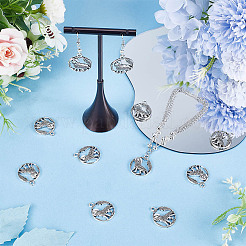 60 шт. подвески в тибетском стиле из сплава в виде воющего волка&nbsp;TIBEP-SC0002-66