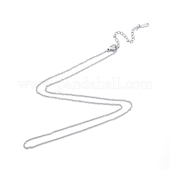 Не тускнеющие цепочки из нержавеющей стали 304 для мужчин и женщин NJEW-N050-A04-S15