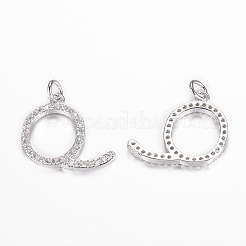 Кулоны из экологически чистой латуни с микропаве и кубическим цирконием&nbsp;ZIRC-F070-01P-Q-FF