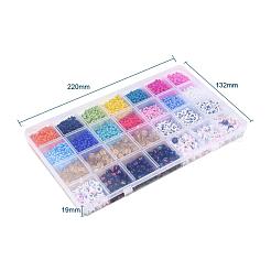 5 цвет плоских круглых акриловых бусин с буквами&nbsp;DIY-YW0002-54