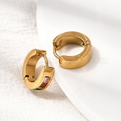 Серьги-кольца из нержавеющей стали 304&nbsp;EJEW-L302-02G-01