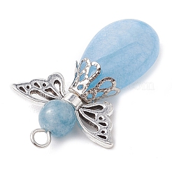 Подвески из натурального зеленого авантюрина/аметиста/розового кварца/тигрового глаза/кварца&nbsp;PALLOY-JF03187