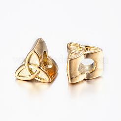 Европейские бусины из нержавеющей стали 304 с эмалированными оправами STAS-H368-30