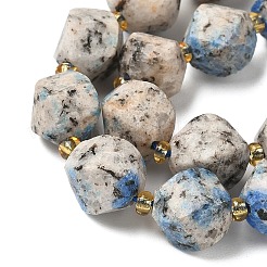 Нити бусин из натуральной кунжутной яшмы G-U023-A08-01