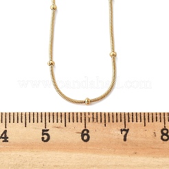 Ионное покрытие (ip) 304 нержавеющая сталь змея цепи ожерелья X-NJEW-F248-11A-G