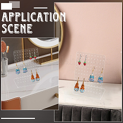 Акриловый дисплей серьги стойки&nbsp;EDIS-WH20003-03A