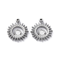 Подвеска-кабошон из не тускнеющей нержавеющей стали 304 STAS-P324-34P