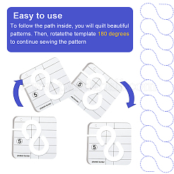 3шт 3 шаблона для квилтинга TOOL-GF0003-39