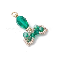 Прозрачные стеклянные подвески&nbsp;PALLOY-MZ00725-02