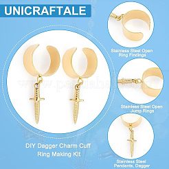 Набор для самостоятельного изготовления кольца-манжеты в виде кинжала DIY-UN0003-66