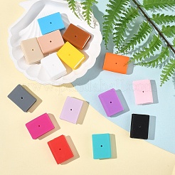 15 шт. 15-х цветные силиконовые бусины в форме книги&nbsp;SIL-YW0001-83