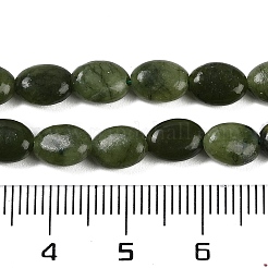 Окрашенные природные белый нефрит бисер пряди&nbsp;G-P553-C01-01