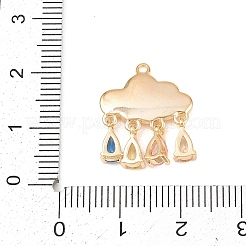 Латунные микро проложить кубического циркония подвески KK-Z133-03G-01