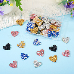 Полиэстеровые термоклеящиеся нашивки со стразами&nbsp;FIND-TA0002-53A