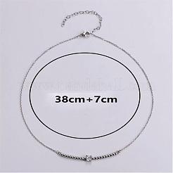 Элегантное минималистичное женское ожерелье с косточкой из нержавеющей стали 304&nbsp;RW6417