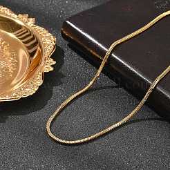 2 мм квадратные цепочки-змейки из нержавеющей стали 304 для женщин&nbsp;NJEW-B131-01B-G