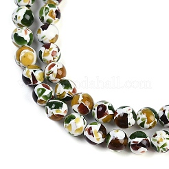 Нити синтетических янтарных бусин X1-G-M199-02D