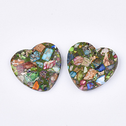 Синтетическая золотая линия регалит / имперская яшма / подвески из яшмы с морскими осадками G-S329-068D