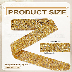 1 ярд блестящих смоляных стразов горячей фиксации (клей-расплав на обратной стороне)&nbsp;DIY-LP0002-37A