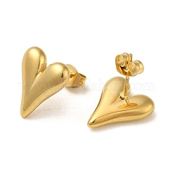 Серьги-гвоздики из нержавеющей стали 304 с вакуумным покрытием PVD EJEW-C099-04G