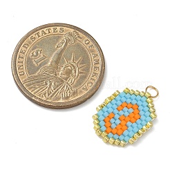 Подвески из бисера номер 3&nbsp;PALLOY-MZ00907-04